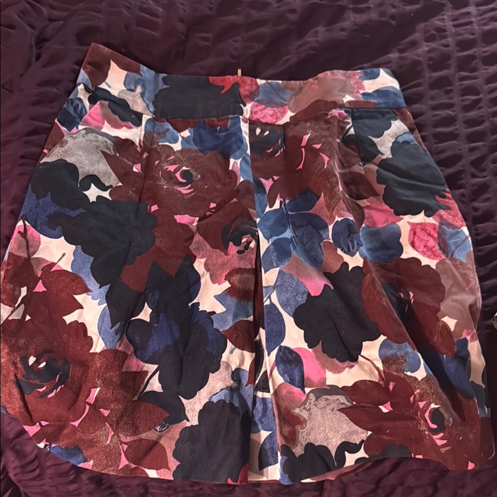 Express Multicolor Floral Skirt